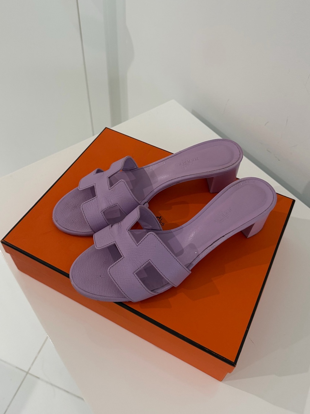 Hermes Lilac Oasis Sandals